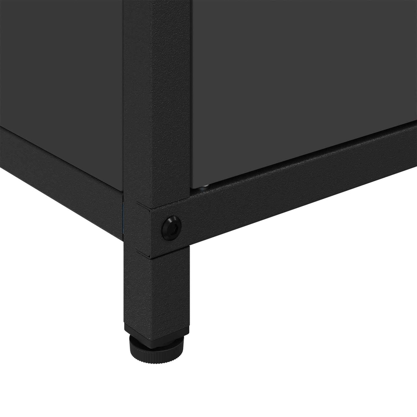 Küchenaufbewahrungsschrank HATTEM Schwarz 90 x 50 x 53 cm Stahl