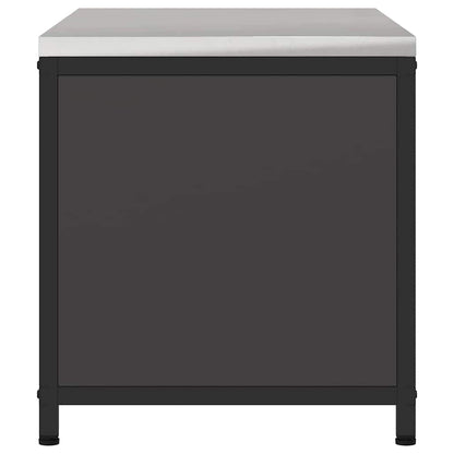 Küchenaufbewahrungsschrank HATTEM Schwarz 90 x 50 x 53 cm Stahl