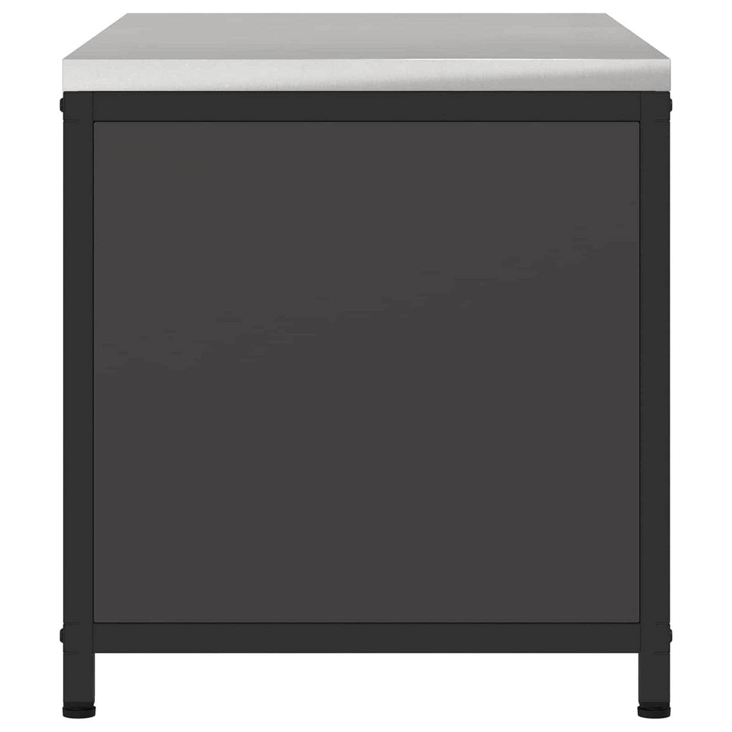 Küchenaufbewahrungsschrank HATTEM Schwarz 90 x 50 x 53 cm Stahl