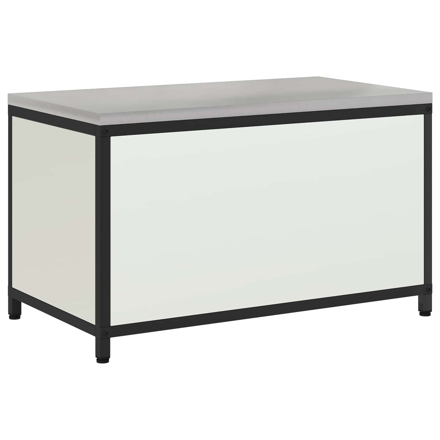 Küchenaufbewahrungsschrank HATTEM Weiß 90 x 50 x 53 cm Stahl