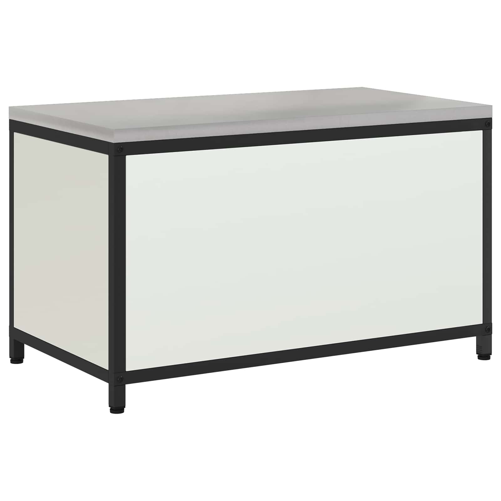 Küchenaufbewahrungsschrank HATTEM Weiß 90 x 50 x 53 cm Stahl