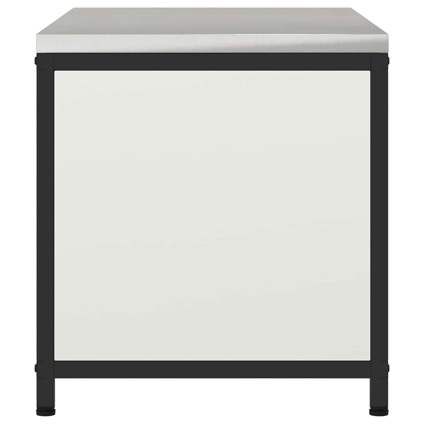 Küchenaufbewahrungsschrank HATTEM Weiß 90 x 50 x 53 cm Stahl
