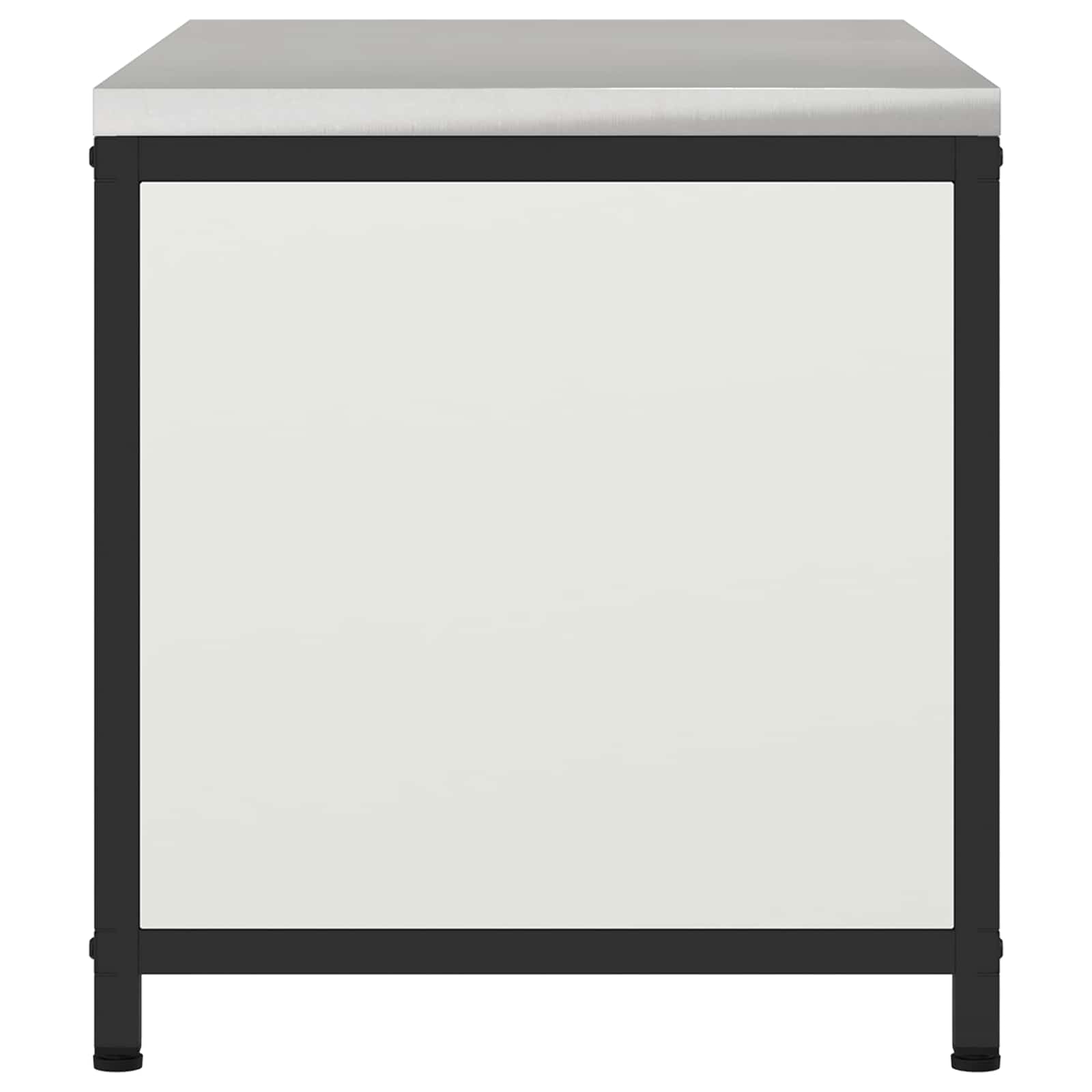 Küchenaufbewahrungsschrank HATTEM Weiß 90 x 50 x 53 cm Stahl