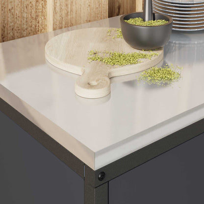 Küchenaufbewahrungsschrank HATTEM Anthrazit 90 x 50 x 53 cm