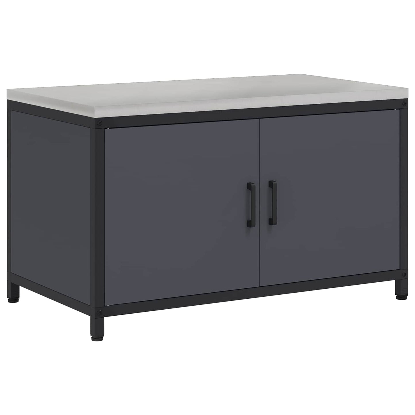 Küchenaufbewahrungsschrank HATTEM Anthrazit 90 x 50 x 53 cm