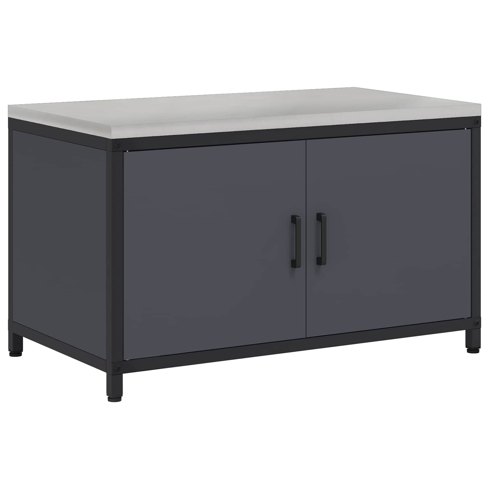 Küchenaufbewahrungsschrank HATTEM Anthrazit 90 x 50 x 53 cm