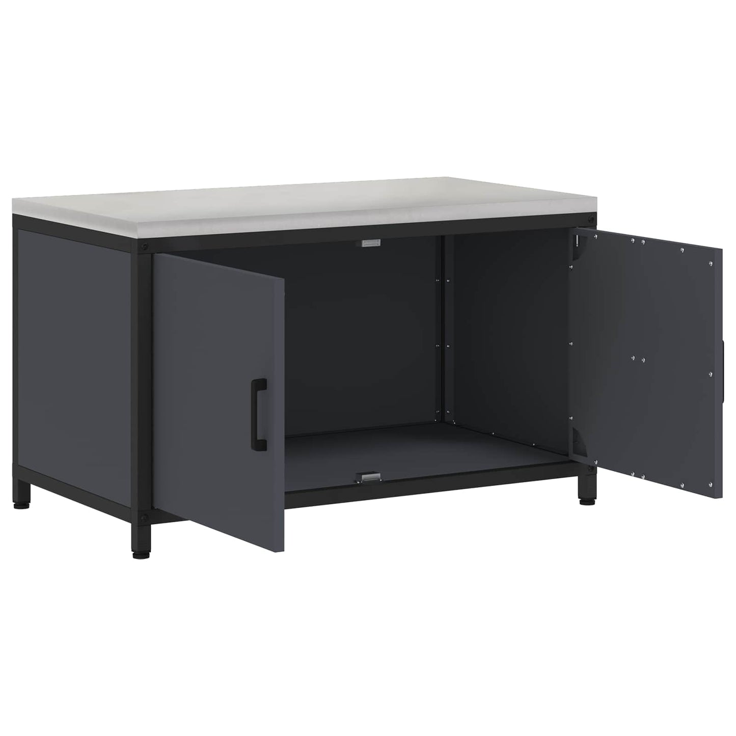 Küchenaufbewahrungsschrank HATTEM Anthrazit 90 x 50 x 53 cm