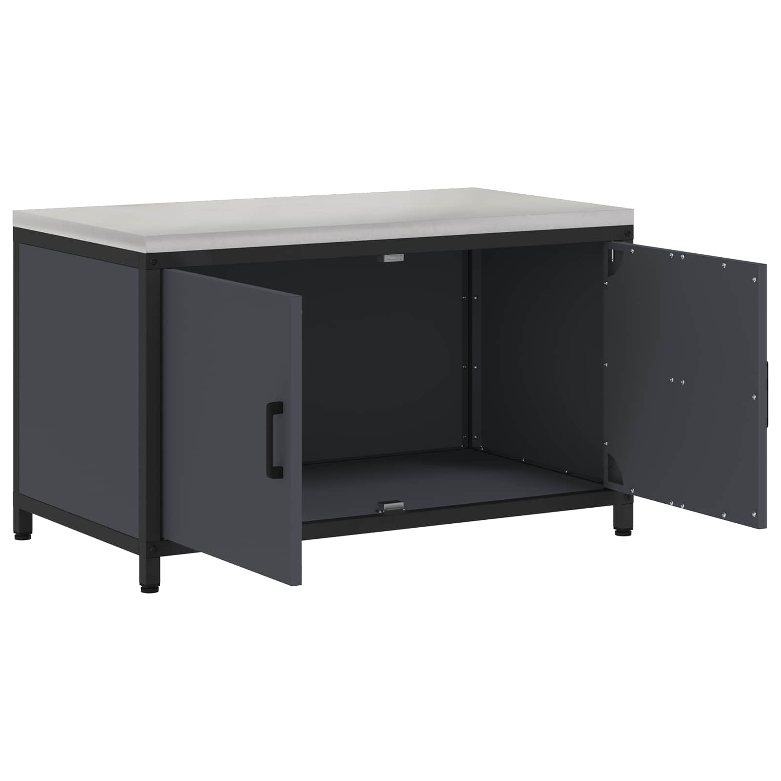 Küchenaufbewahrungsschrank HATTEM Anthrazit 90 x 50 x 53 cm