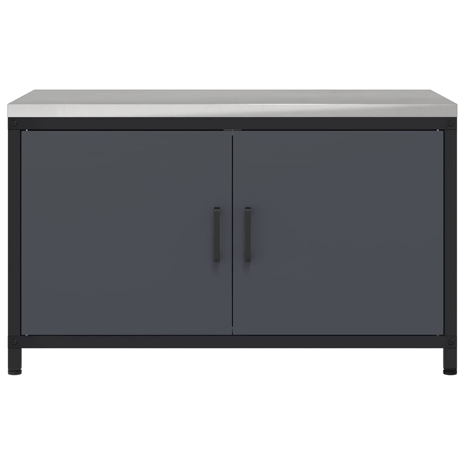 Küchenaufbewahrungsschrank HATTEM Anthrazit 90 x 50 x 53 cm