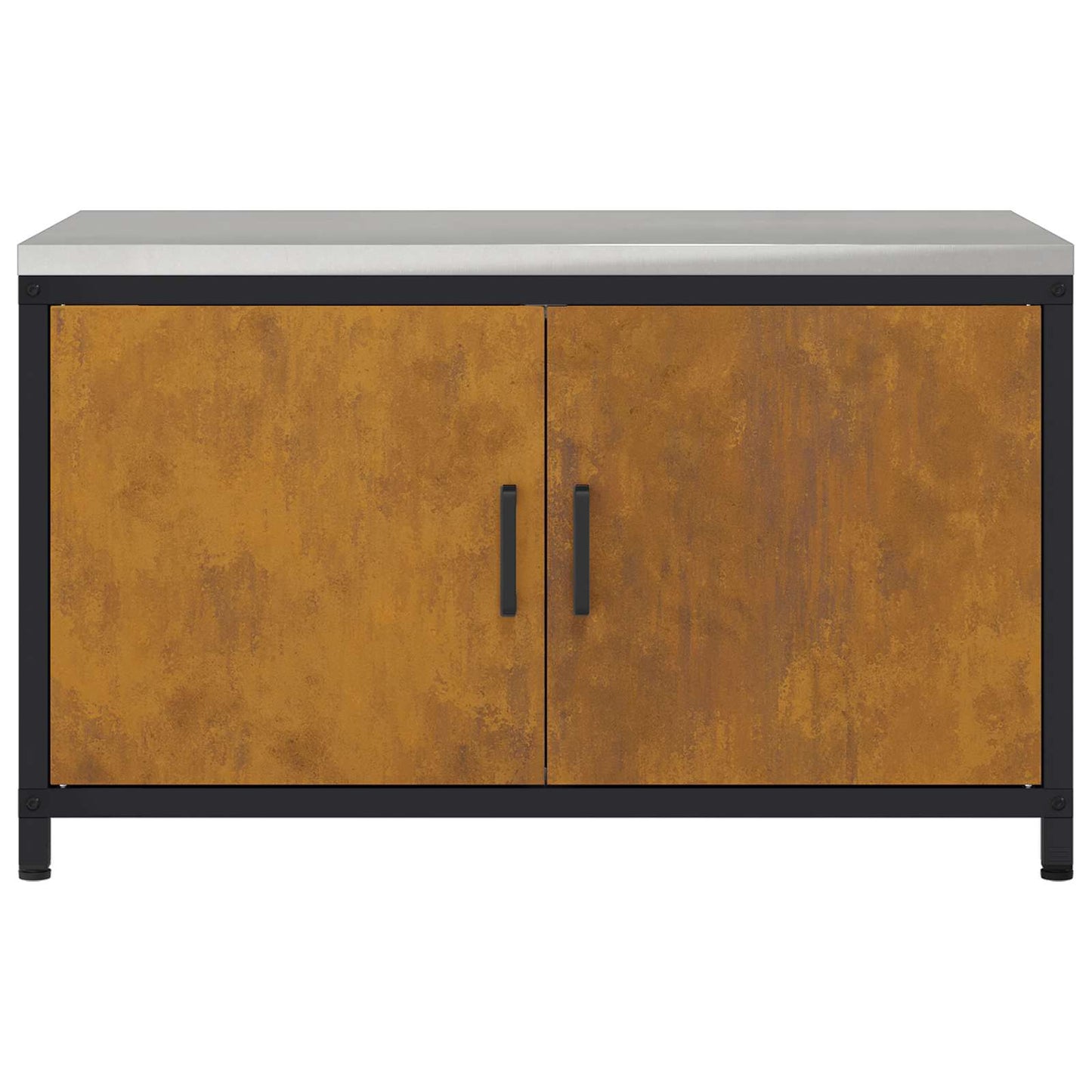Küchenaufbewahrungsschrank HATTEM Rostig 90 x 50 x 53 cm Stahl