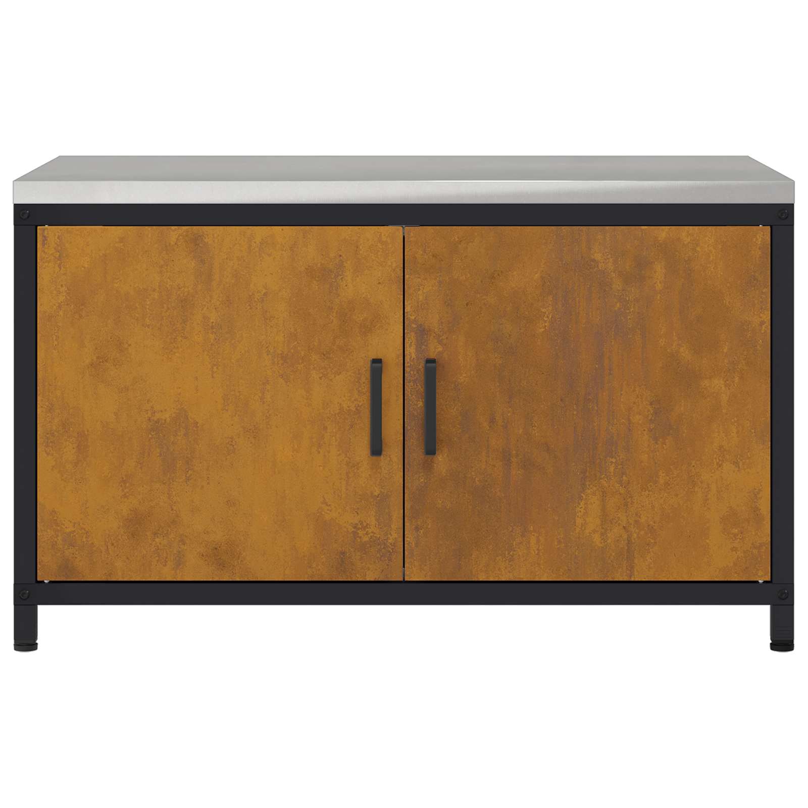 Küchenaufbewahrungsschrank HATTEM Rostig 90 x 50 x 53 cm Stahl