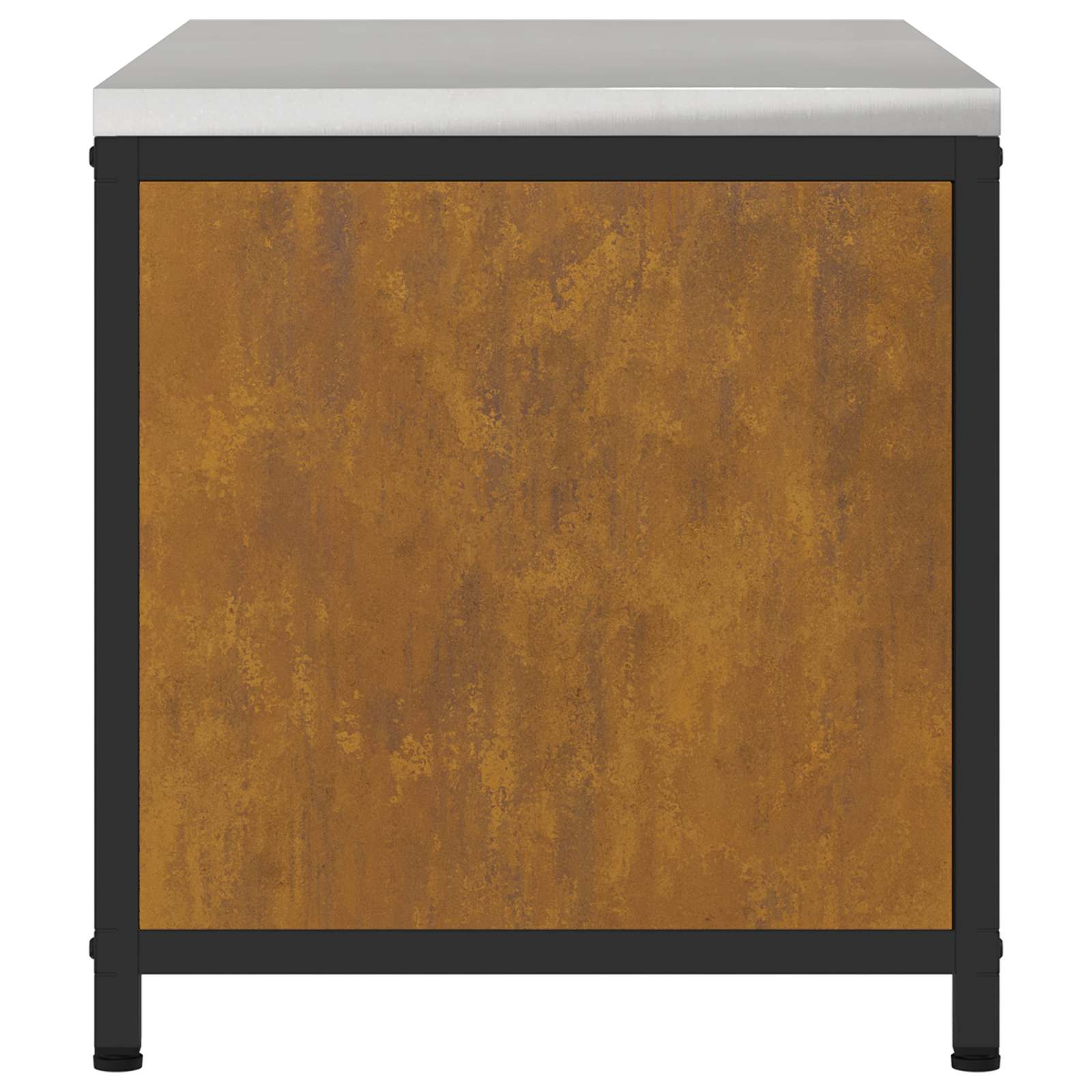Küchenaufbewahrungsschrank HATTEM Rostig 90 x 50 x 53 cm Stahl