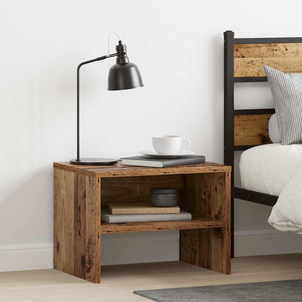 Nachttisch Altholz 40 x 30 x 30 cm Holzwerkstoff
