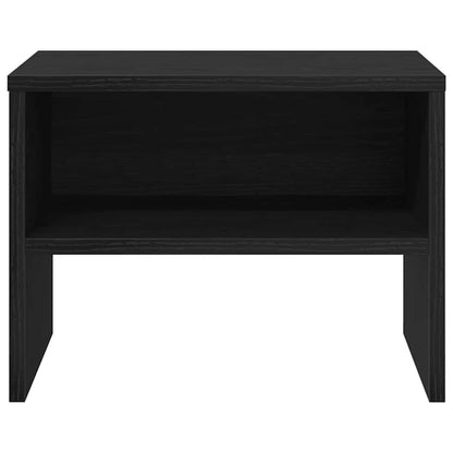 Nachttisch 2 stk. Schwarz Eichen-Optik 40 x 30 x 30 cm