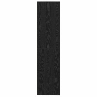 Kleiderschrank Schwarz Eichen-Optik 50 x 50 x 200 cm