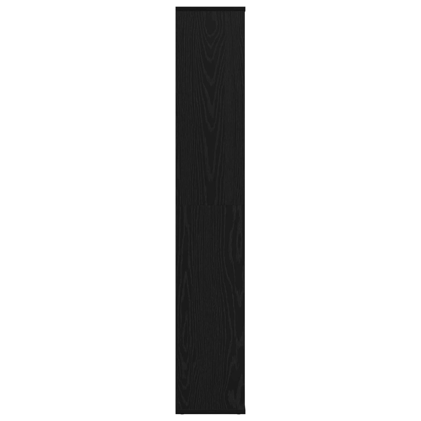 Raumteiler Schwarz Eichen-Optik 100 x 24 x 140 cm Holzwerkstoff