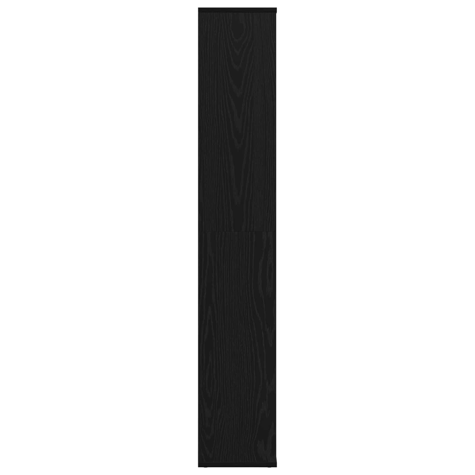Raumteiler Schwarz Eichen-Optik 100 x 24 x 140 cm Holzwerkstoff