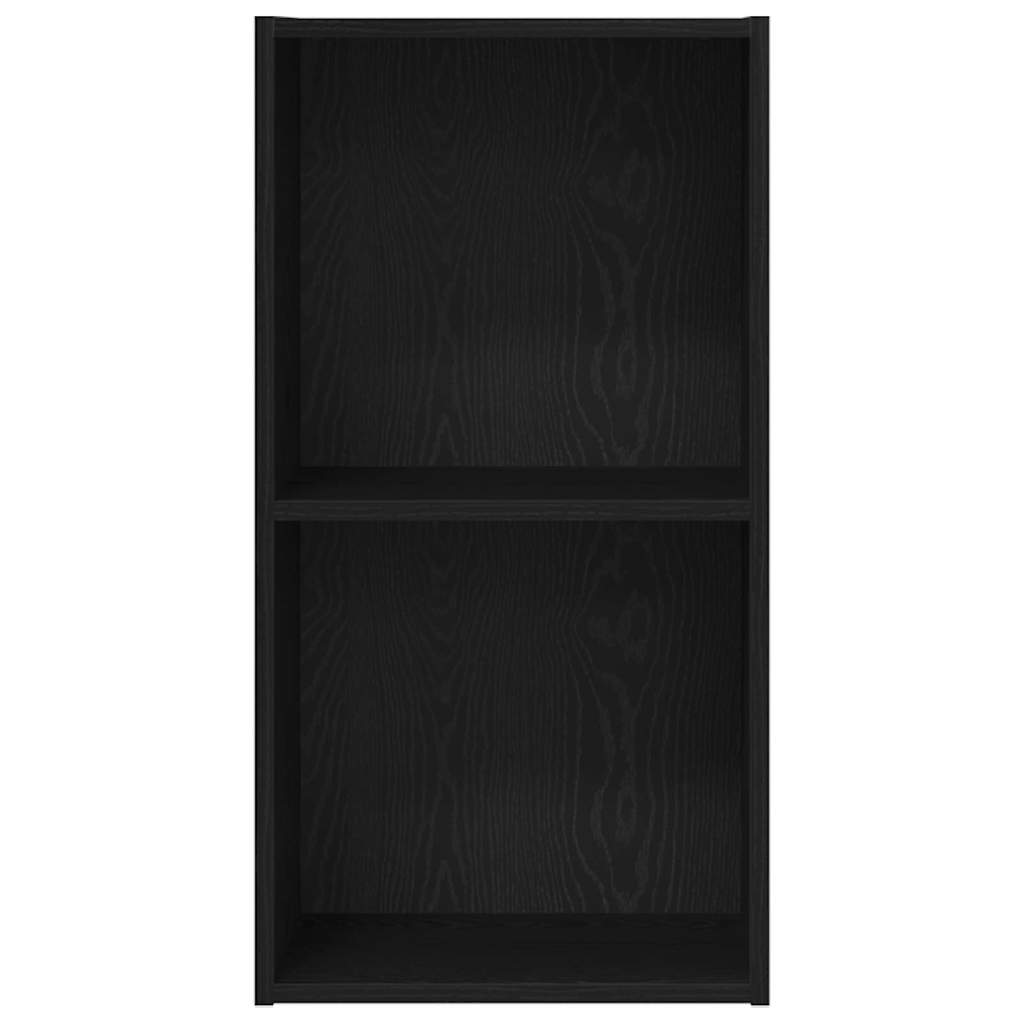 Bücherregal Schwarz Eichen-Optik 40 x 30 x 77 cm Holzwerkstoff