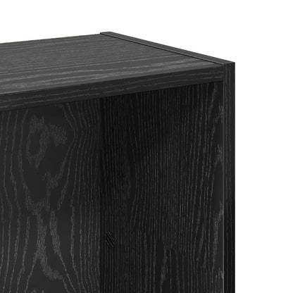 Bücherregal 80 x 24 x 109 cm Holzwerkstoff Schwarz Eichen-Optik