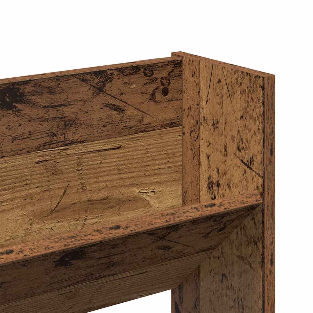 Schuhschrank 2 stk. 80 x 18 x 60 cm Holzwerkstoff Altholz