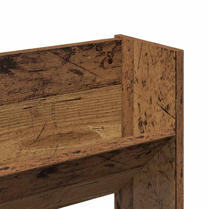 Schuhschrank 2 stk. 80 x 18 x 60 cm Holzwerkstoff Altholz