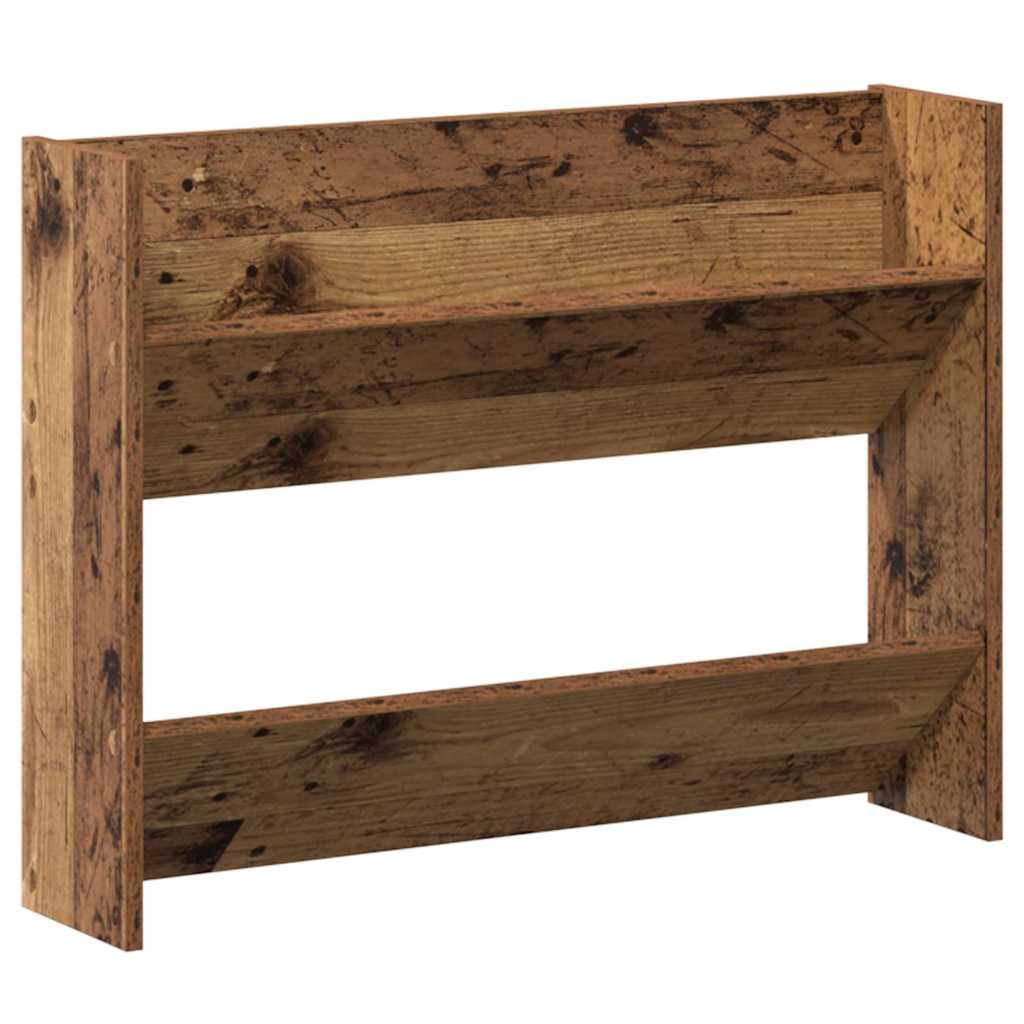 Schuhschrank 2 stk. 80 x 18 x 60 cm Holzwerkstoff Altholz