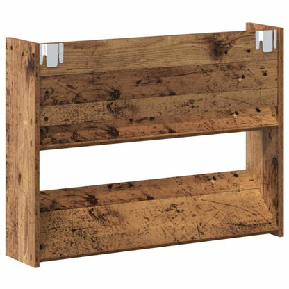 Schuhschrank 2 stk. 80 x 18 x 60 cm Holzwerkstoff Altholz