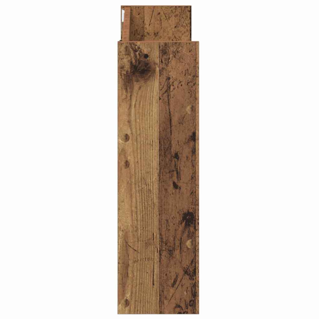 Schuhschrank 2 stk. 80 x 18 x 60 cm Holzwerkstoff Altholz