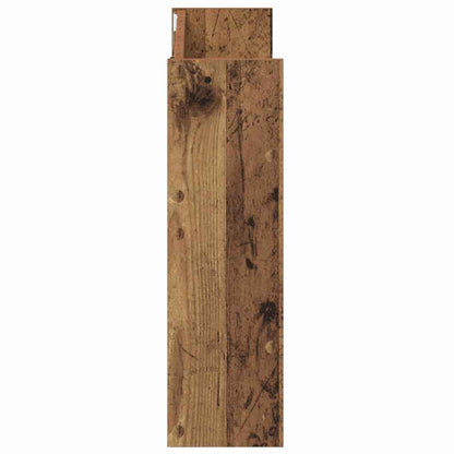 Schuhschrank 2 stk. 80 x 18 x 60 cm Holzwerkstoff Altholz