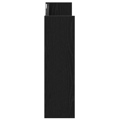 Schuhschrank 82 x 18 x 60 cm Holzwerkstoff Schwarz Eichen-Optik