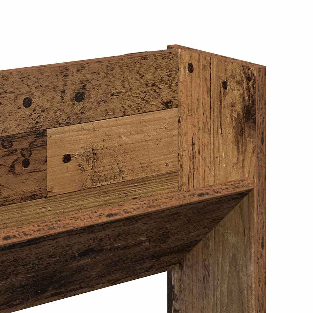 Schuhschrank 2 stk. 84 x 18 x 90 cm Holzwerkstoff Altholz