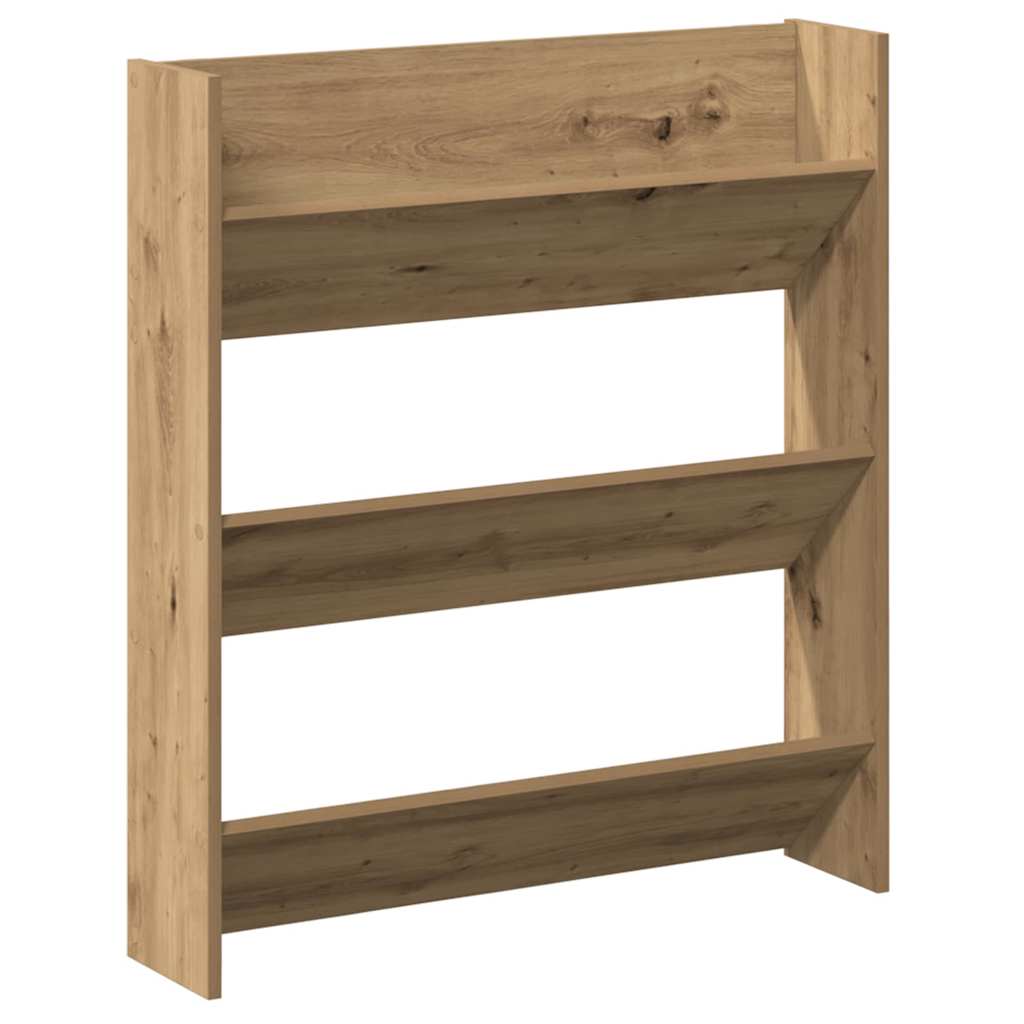 Schuhschrank 2 Stk. 85 x 18 x 90 cm Holzwerkstoff Artisan-Eiche