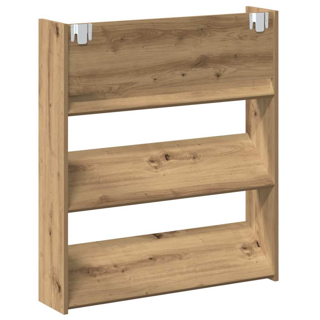 Schuhschrank 2 Stk. 85 x 18 x 90 cm Holzwerkstoff Artisan-Eiche