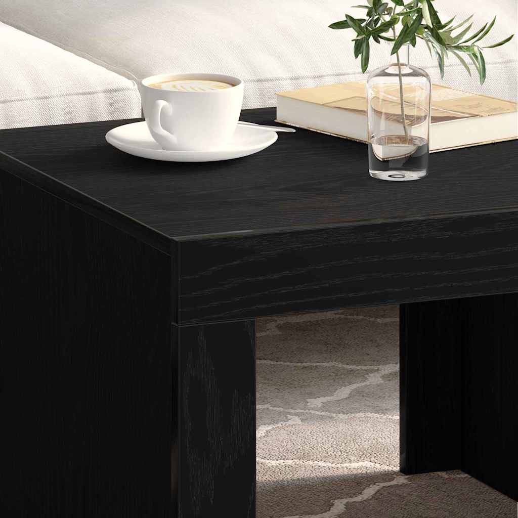 Couchtisch Schwarz Eichen-Optik Holzwerkstoff