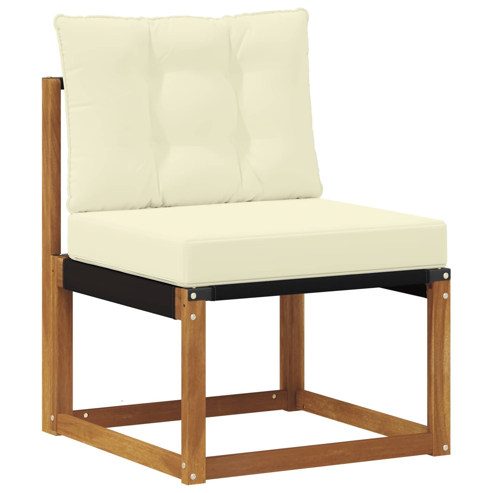 Outdoor-Sofagarnitur 9 stk. Natur und Creme
