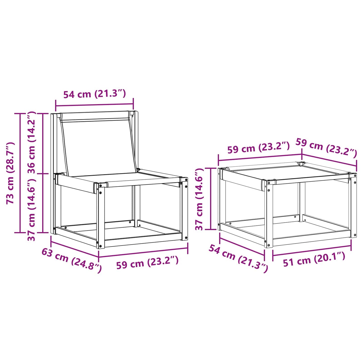 Outdoor-Sofagarnitur 4 stk. Natur und Creme