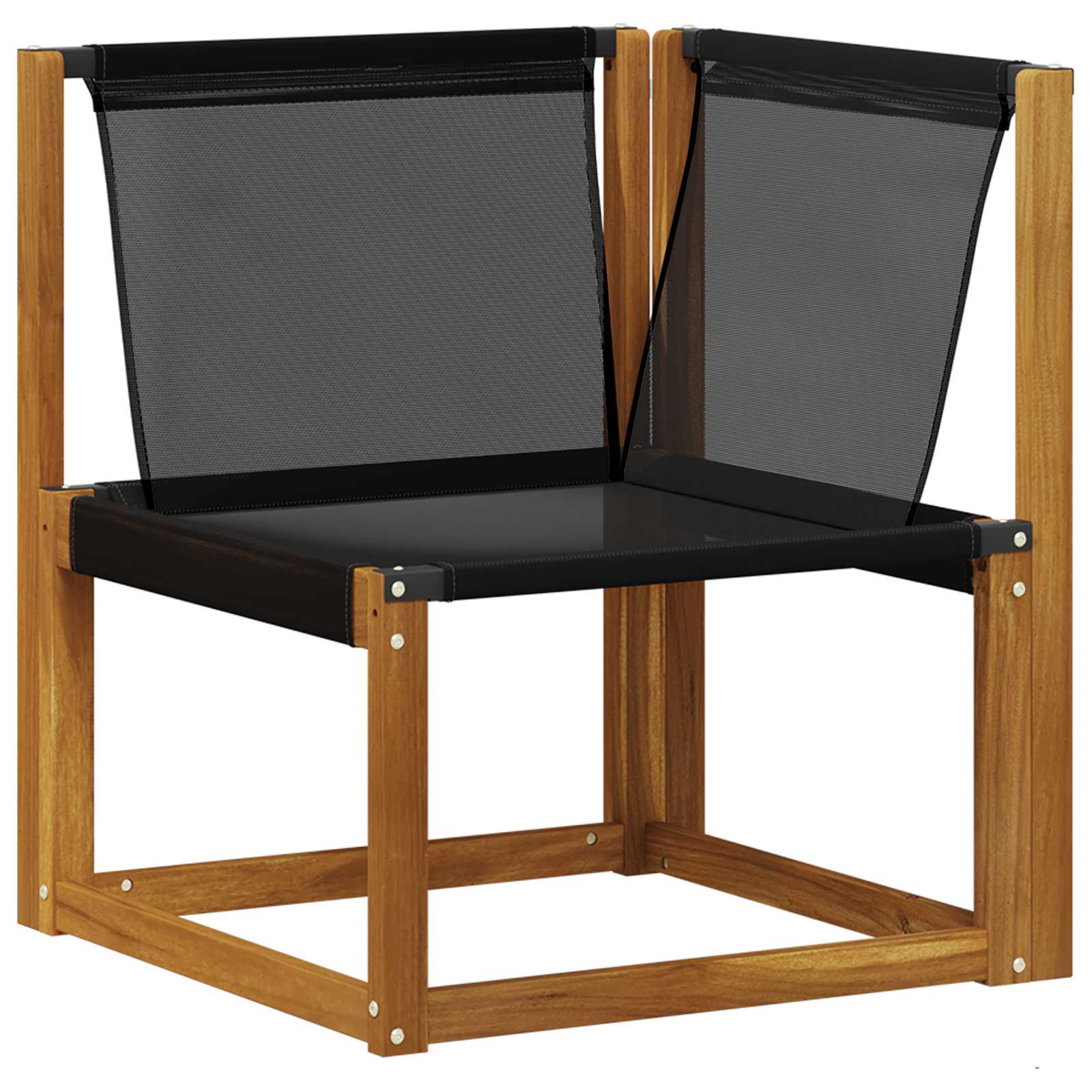 Outdoor-Sofagarnitur 6 stk. Natürlich und Schwarz