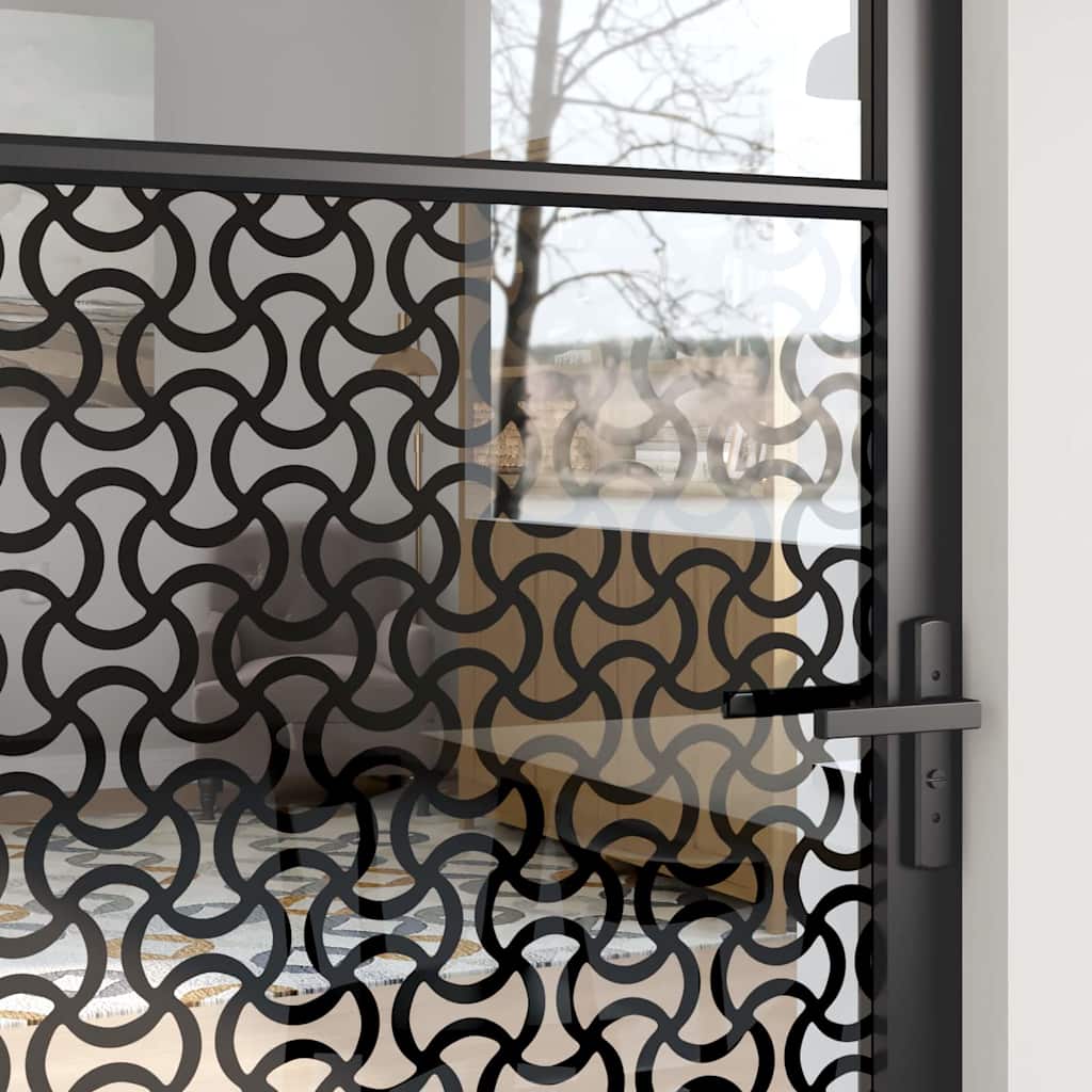Glastür Schwarz 93 x 3,5 x 201,5 cm Aluminium
