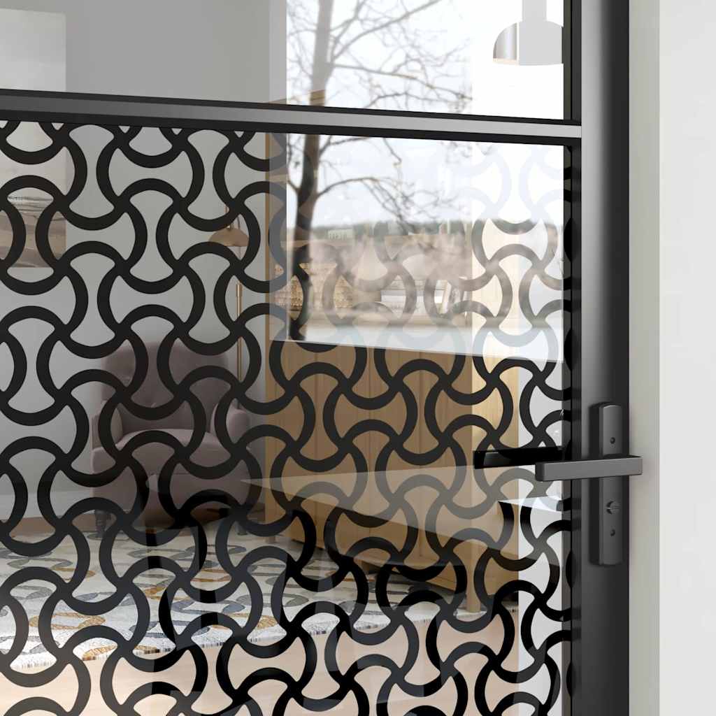 Glastür Schwarz 102,5 x 3,5 x 201,5 cm Aluminium