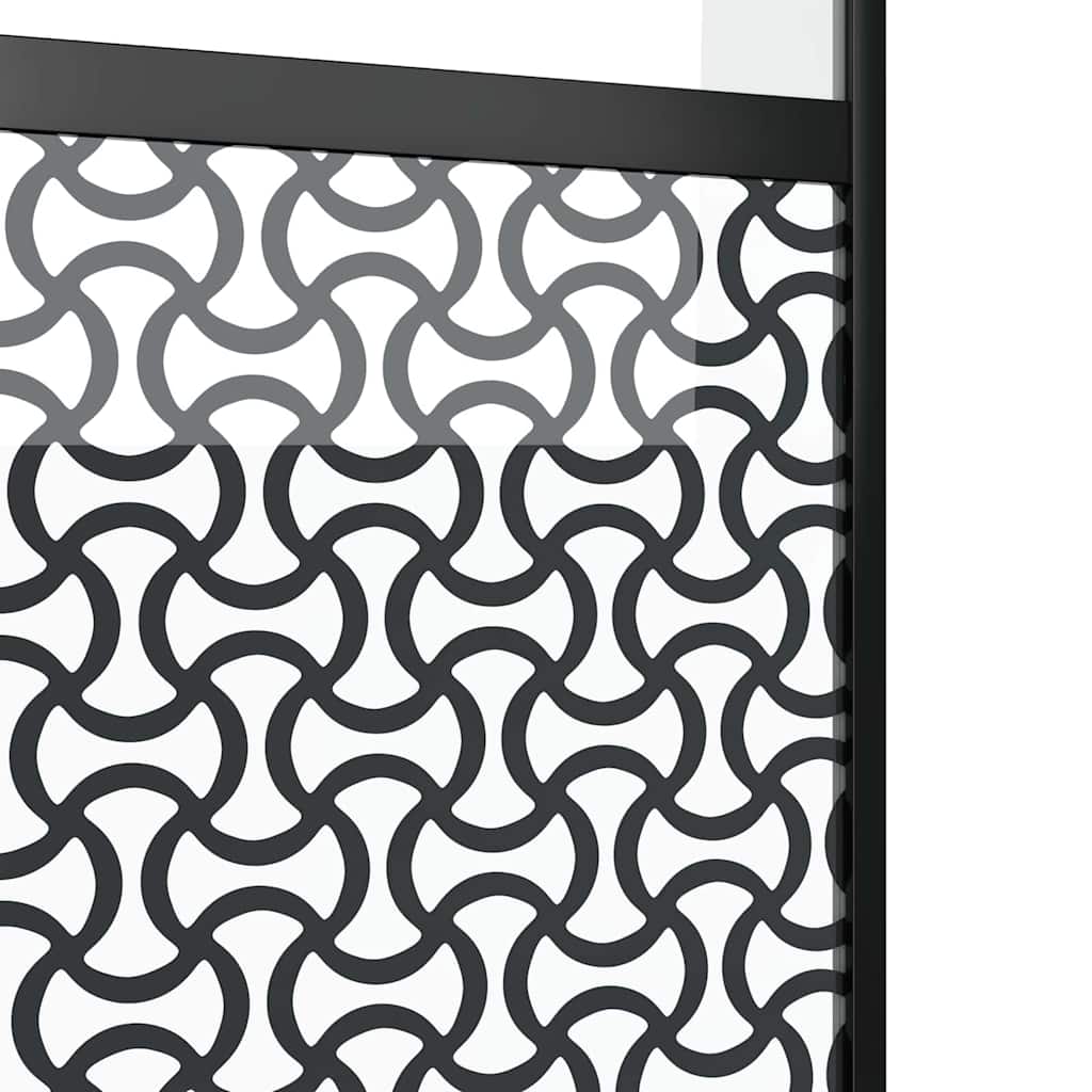 Glastür Schwarz 102,5 x 2 x 205 cm Aluminium