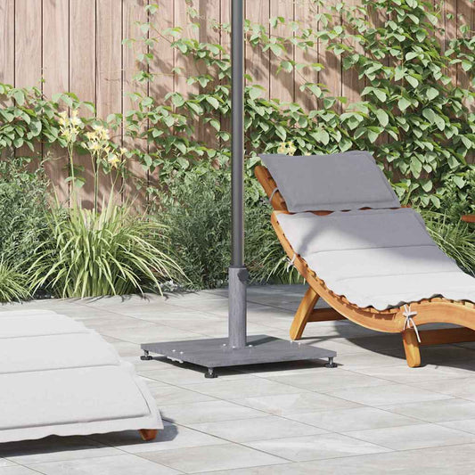 Sonnenschirmständer für den Außenbereich Dunkelgrau Holzlook