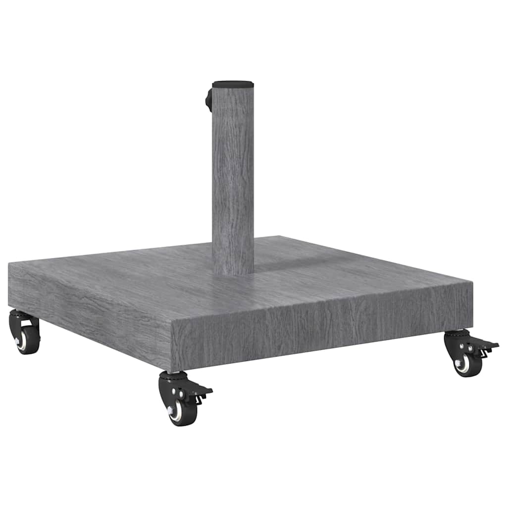 Sonnenschirmständer für den Außenbereich Dunkelgrau Holzlook