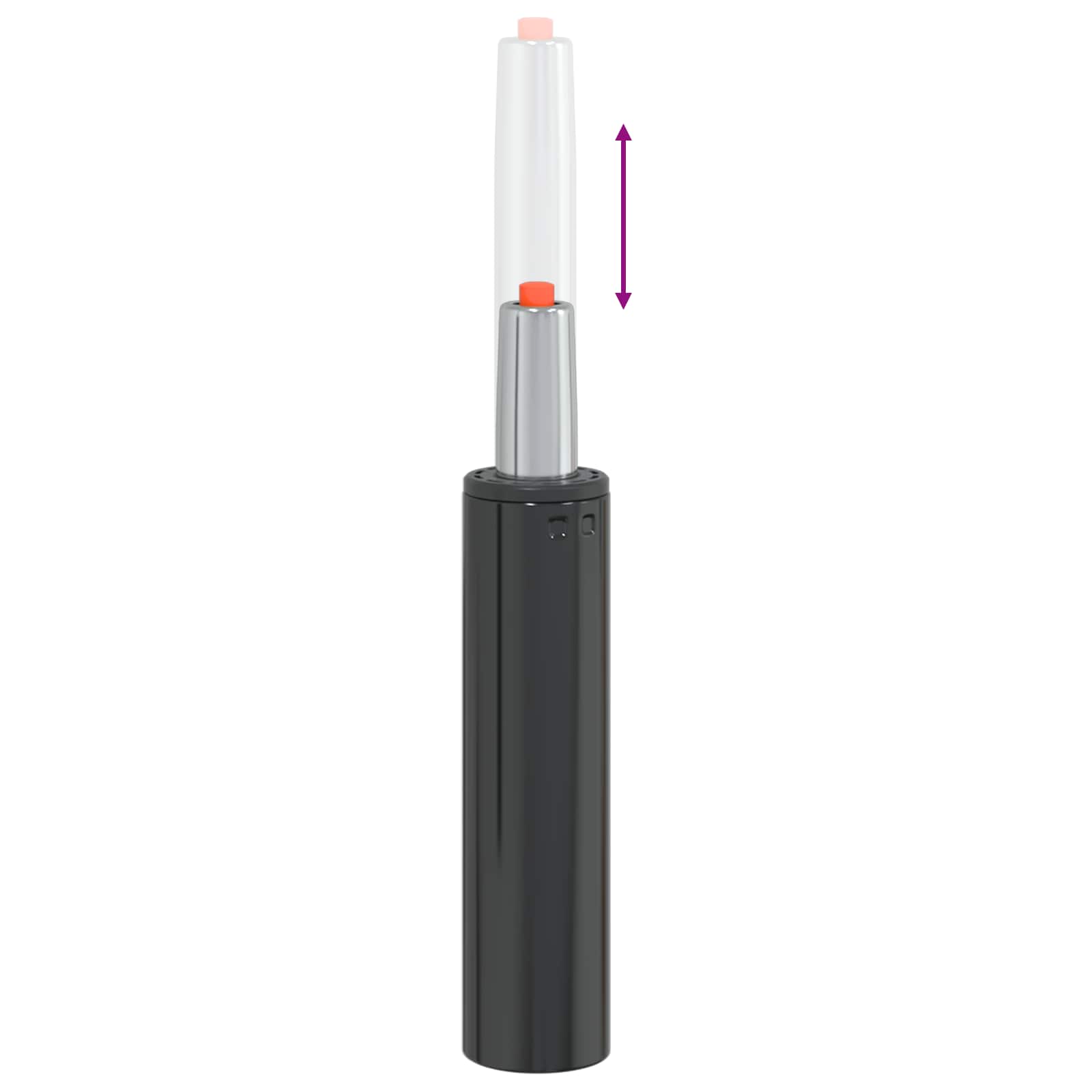 Bürostuhl Gaszylinder Schwarz 9 cm Eisen