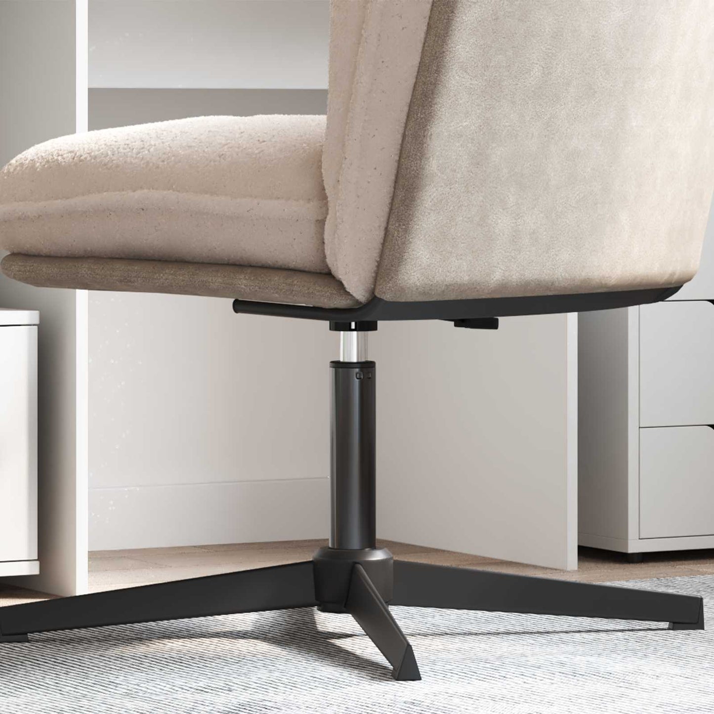 Bürostuhl Gaszylinder Schwarz 14 cm Eisen