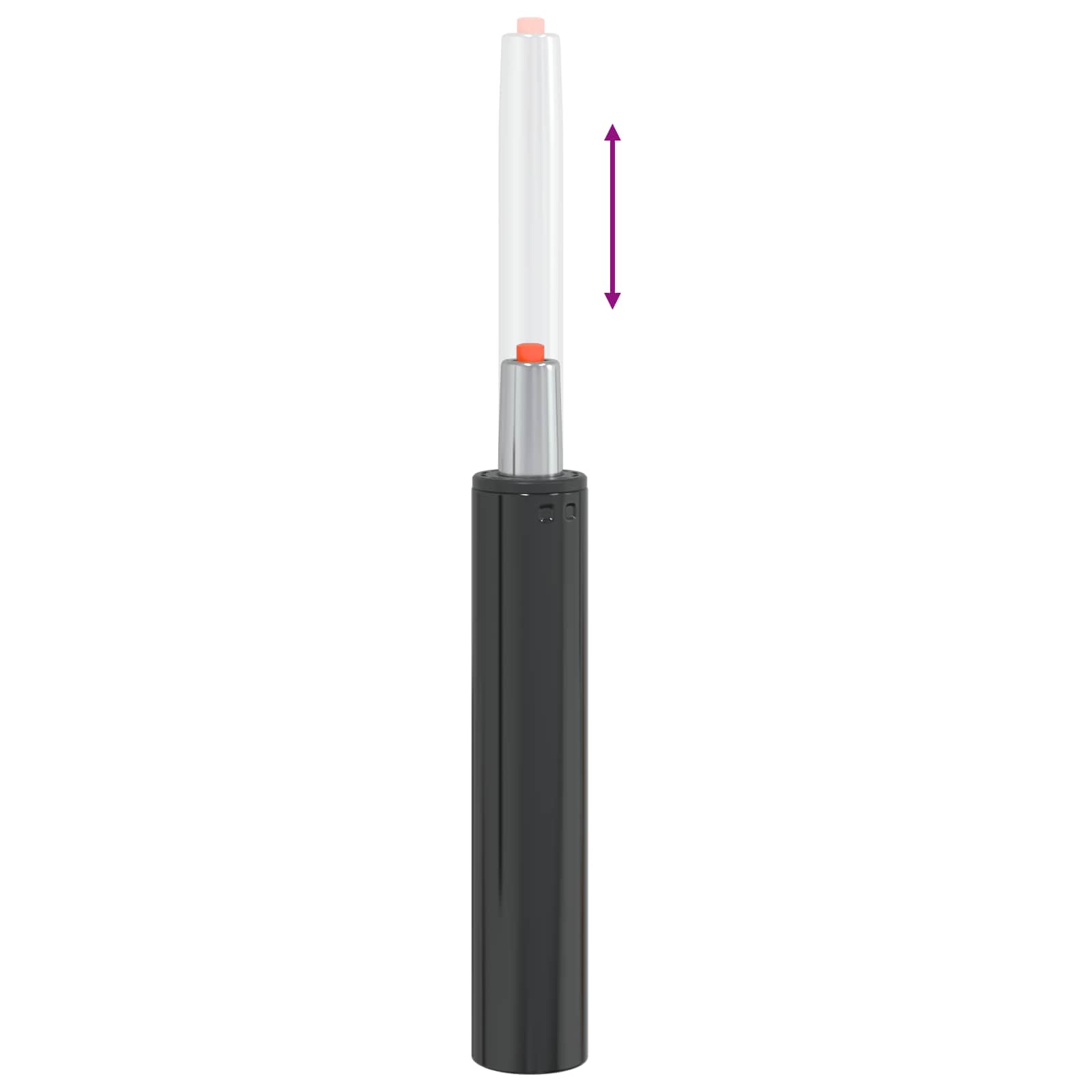 Bürostuhl Gaszylinder Schwarz 14 cm Eisen
