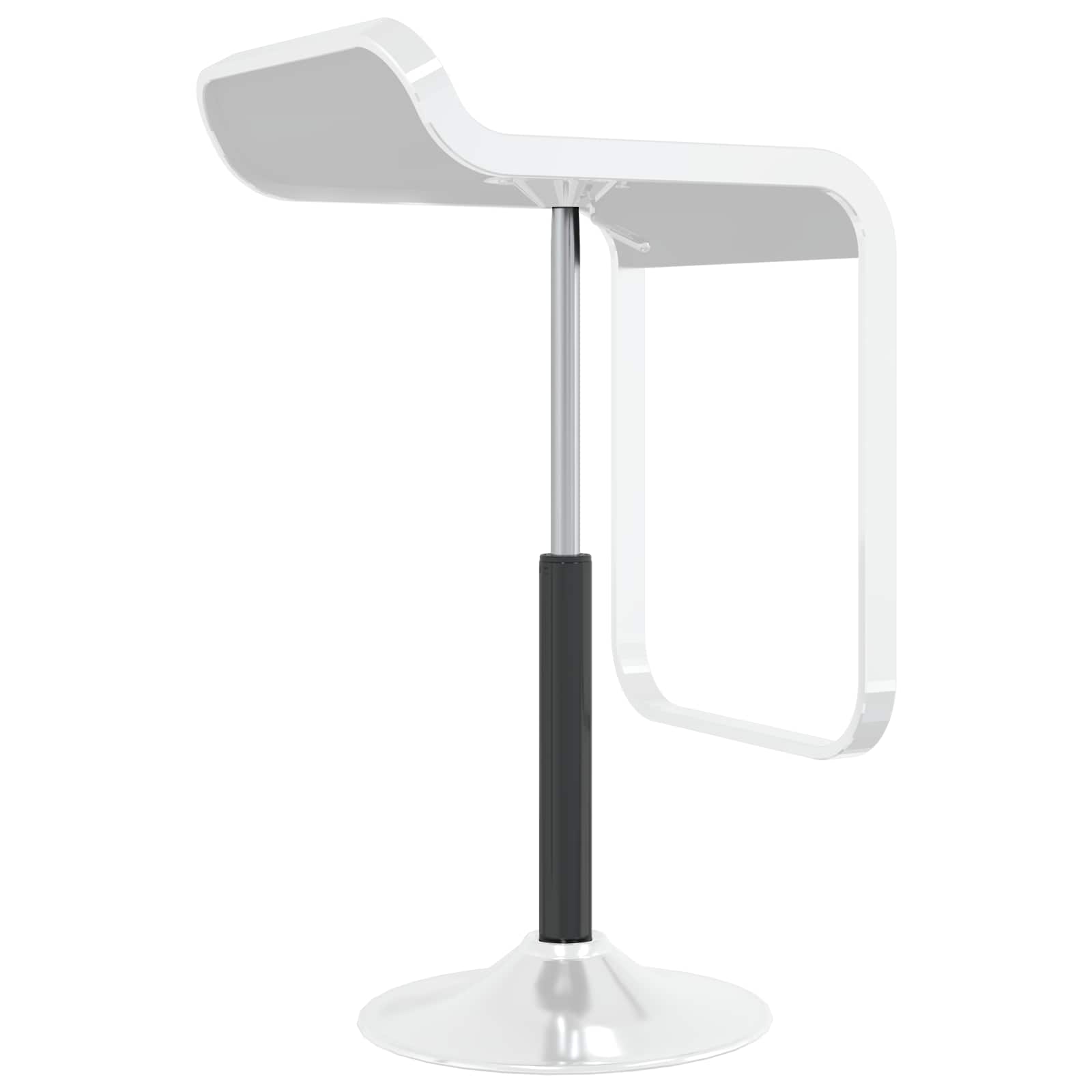 Bürostuhl Gaszylinder Schwarz 21,5 cm Eisen