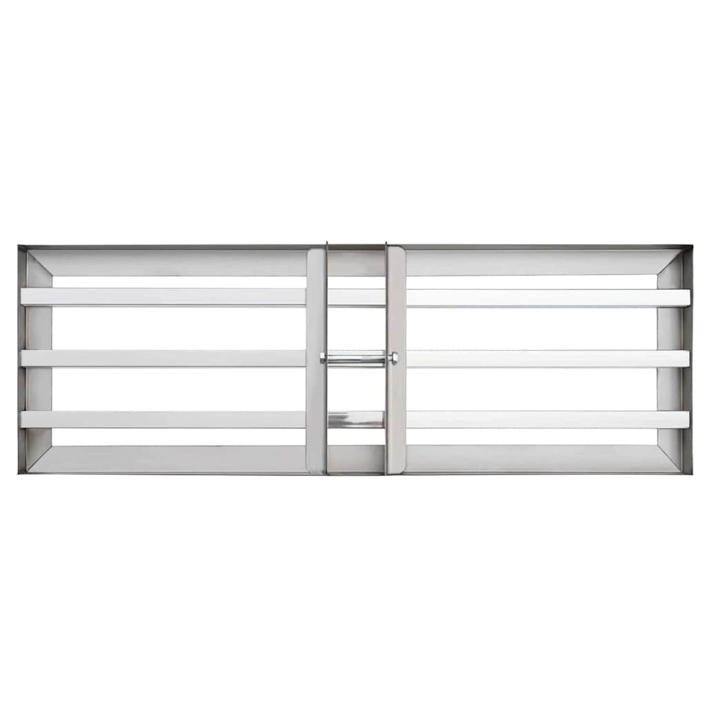 Garten Nivellierrechen Silber 75 x 25 x 6 cm Edelstahl