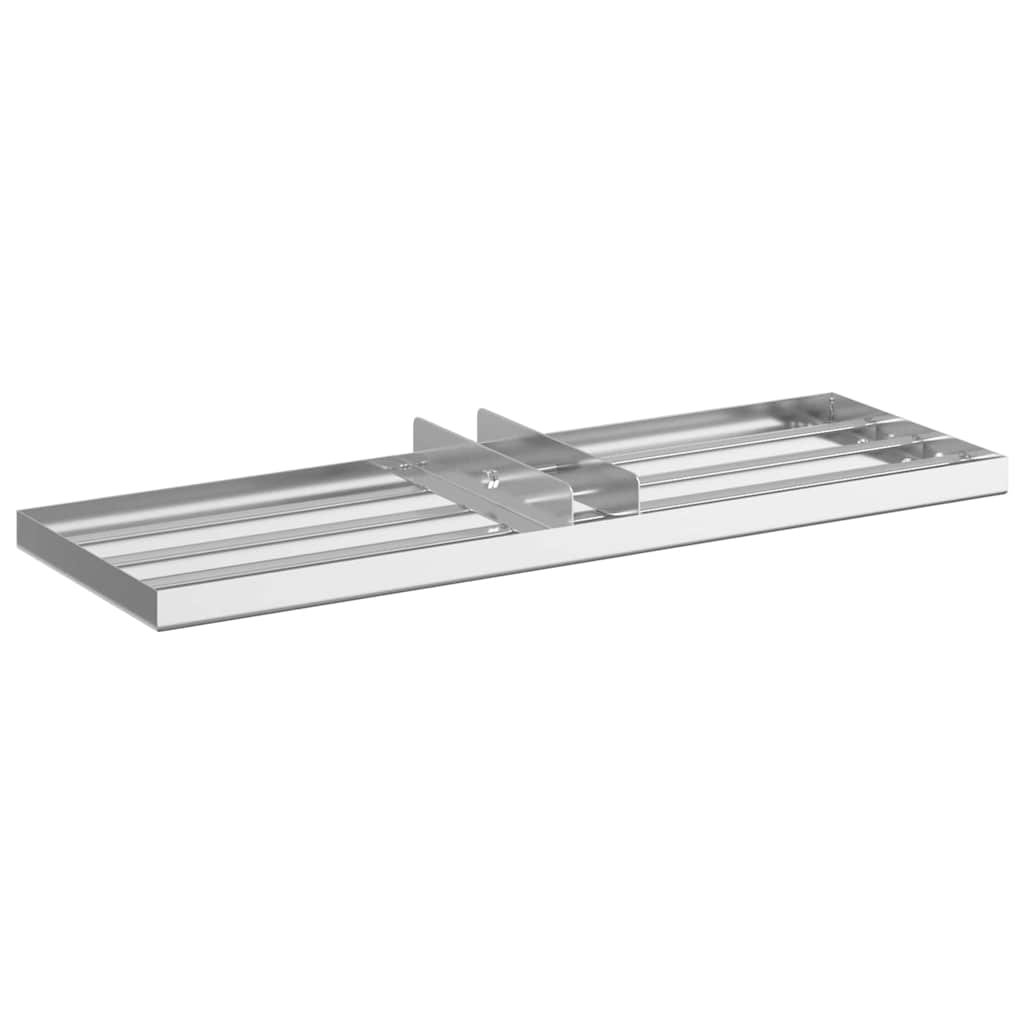 Garten Nivellierrechen Silber 75 x 25 x 6 cm Edelstahl