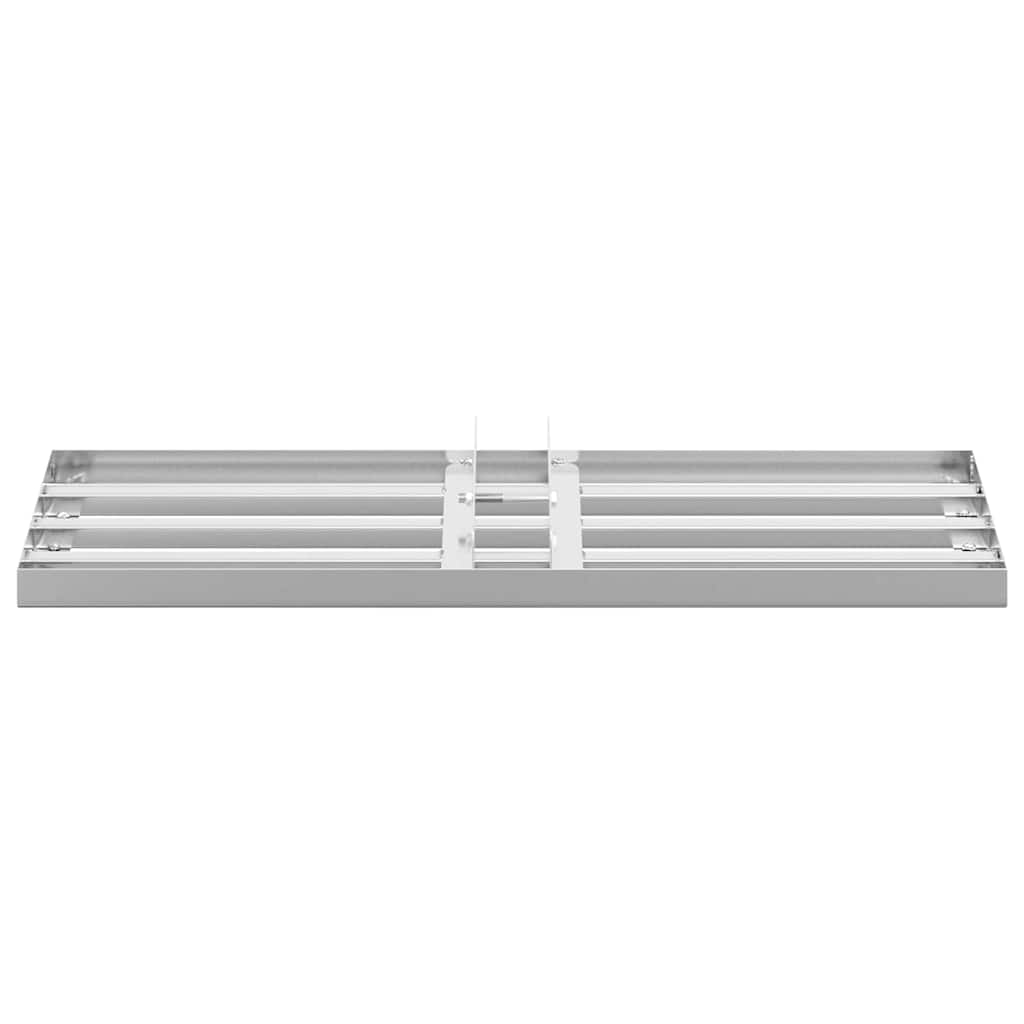 Garten Nivellierrechen Silber 75 x 25 x 6 cm Edelstahl