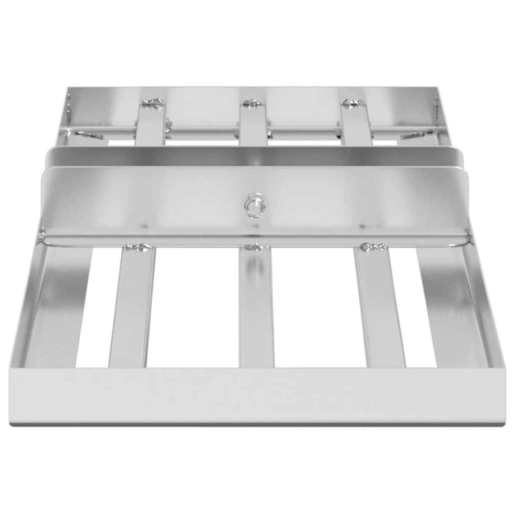 Garten Nivellierrechen Silber 75 x 25 x 6 cm Edelstahl